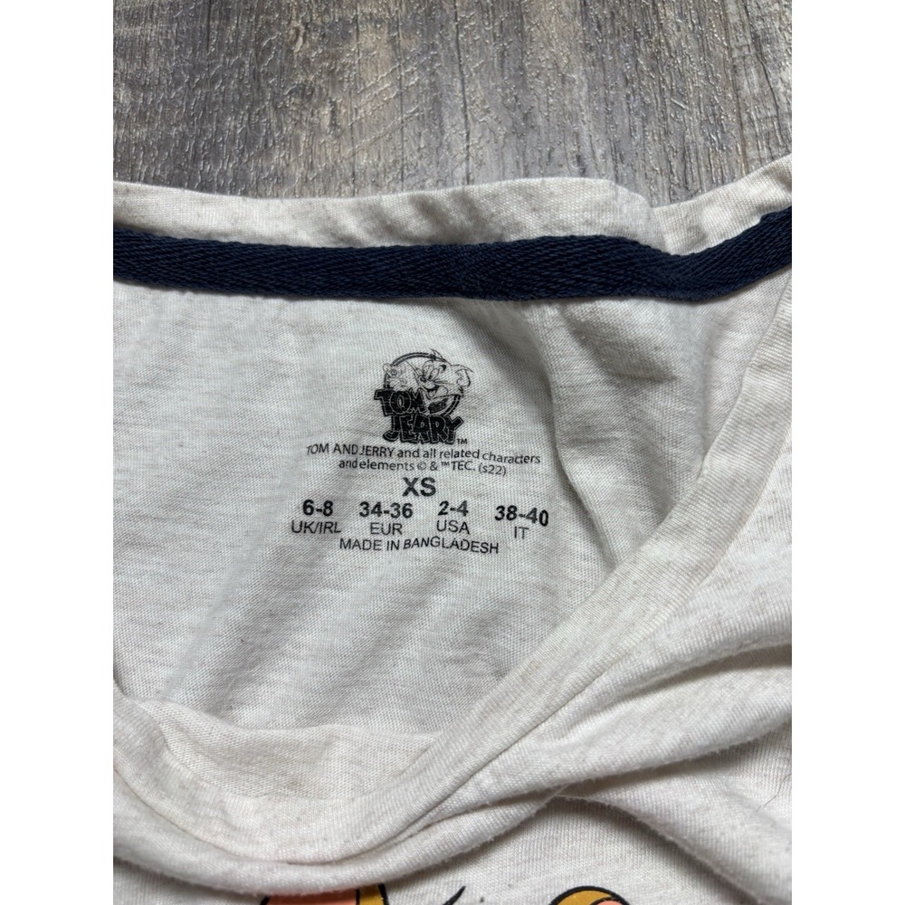 Tom and Jerry Vintage XS Gray T Shirt Size Women's XS - Picture 3 of 6